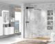 Душевая перегородка CEZARES LIBERTA-L-1-85-120-C-NERO кронштейн 120см