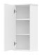 Подвесной шкаф Misty Лилия 34см угловой универсальный белый