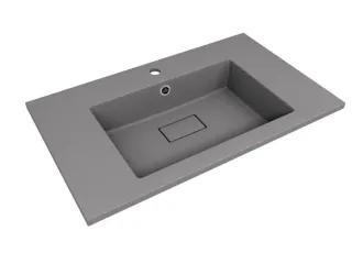 Раковина на тумбу Style Line Line СС-00002461 80 см серый шёлк