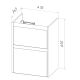 Тумба под раковину Lemark Combi LM03C50T-Beton 50 см белый глянец