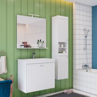 Зеркало Lemark ROMANCE LM07R60Z 60 см подвесное с полкой