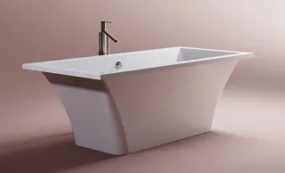 Ванна из искусственного камня Astra-Form Лотус 01010036 185x85 см белый глянец