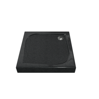 Душевой поддон из искусственного камня Good Door Квадро 100x100 Антрацит (черный)