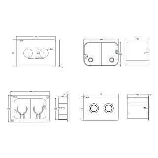 Клавиша смыва для пневматической инсталляции Point Венера PN44072SB сталь брашированная