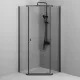 Душевой уголок AM.PM Sunny W87G-405-9090-BT 90х90 см профиль черный