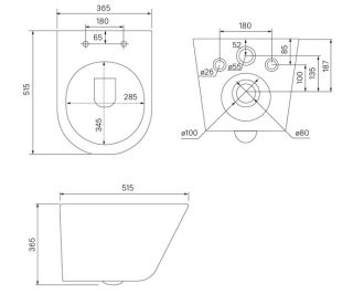 Подвесной унитаз IDDIS Calipso CALRNSEi25 безободковый белый