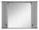 Зеркальный шкаф с подсветкой Misty Лувр 105см серый