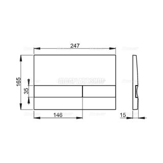 Кнопка смыва AlcaPlast для инсталляции хром M1743