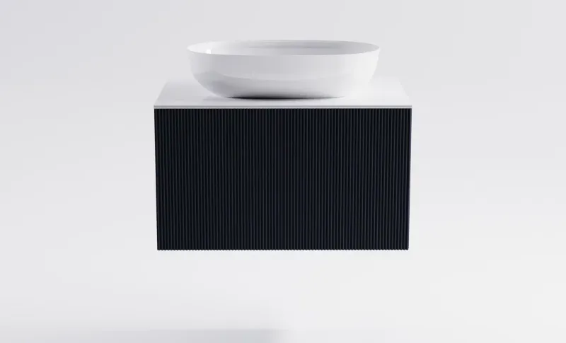 Тумба с раковиной Astra-Form М-40 4631177713583 80 см серый матовый