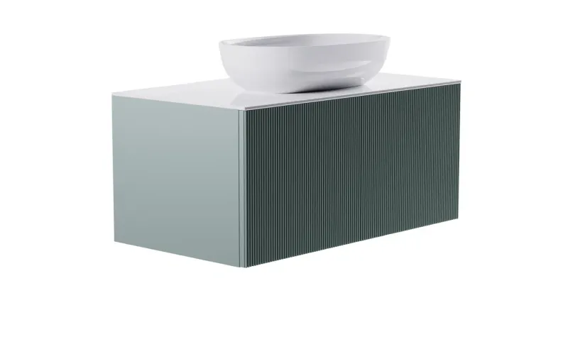 Тумба с раковиной Astra-Form М-40 4631177713279 100 см зелёный матовый