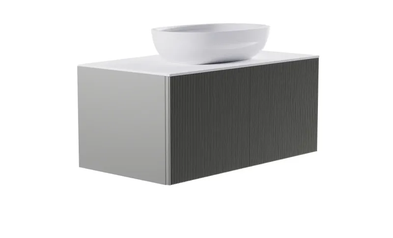 Тумба с раковиной Astra-Form М-40 4631177713606 90 см серый матовый