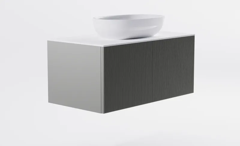 Тумба с раковиной Astra-Form М-40 4631177713606 90 см серый матовый