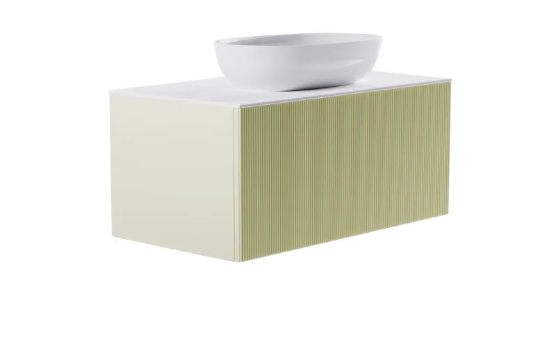 Тумба с раковиной Astra-Form М-40 4631177713637 90 см бежевый матовый