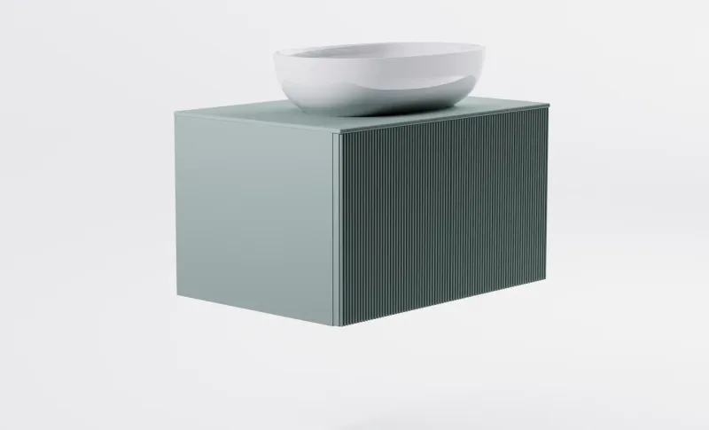 Тумба с раковиной Astra-Form М-40 4631177714771 80 см зелёный матовый
