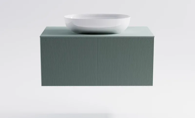 Тумба с раковиной Astra-Form М-40 4631177714894 100 см зелёный матовый