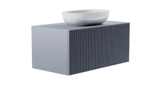 Тумба с раковиной Astra-Form М-40 4631177714849 90 см голубой матовый