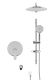 Душевой комплект Swedbe Platta 5542 хром