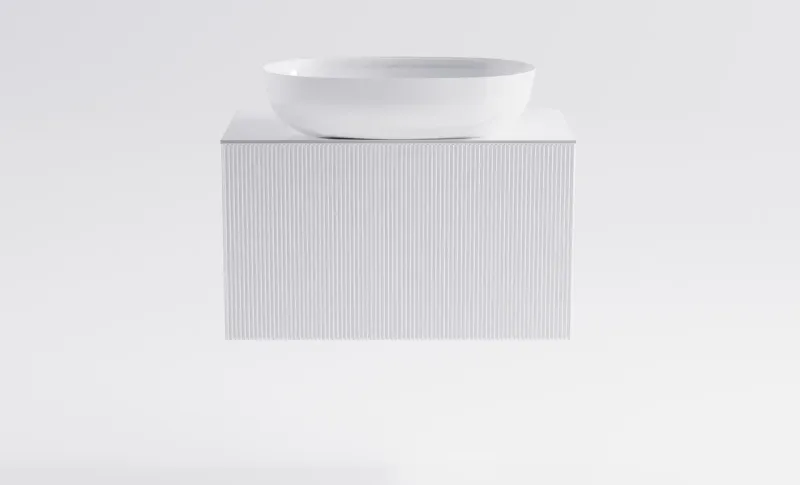 Тумба с раковиной Astra-Form М-40 Slim 4631177714573 80 см белый матовый