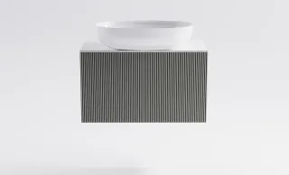 Тумба с раковиной Astra-Form М-40 Slim 4631177714542 80 см серый матовый