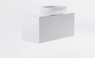 Тумба с раковиной Astra-Form М-40 Slim 4631177714634 90 см белый матовый