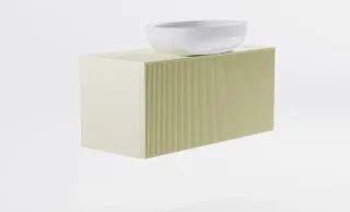 Тумба с раковиной Astra-Form М-40 Slim 4631177716119 100 см бежевый матовый