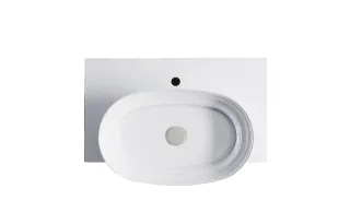 Тумба с раковиной Astra-Form М-40 Slim 4631177714498 70 см бежевый матовый