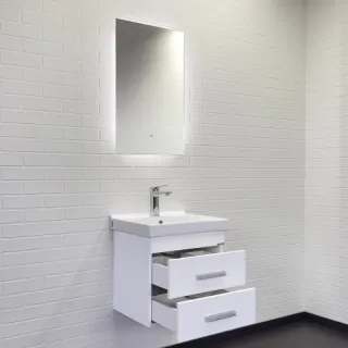 Тумба с раковиной Comforty Никосия 00-00018022 50 см белый