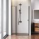 Душевая дверь  AM.PM Sunny W87G-120-1P-BT прозрачное стекло профиль черный 120x190