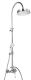 Душевая стойка со смесителем для верхнего и ручного душа, хром Cezares MARGOT-CD-01-Bi