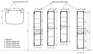 Пенал напольный Эстет Barcelona ФР-00003591 П 35см один ящик