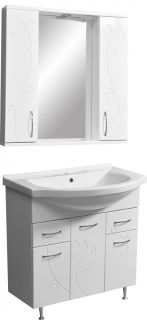 Тумба под раковину Stella Polar Фантазия 80см белый SP-00000229