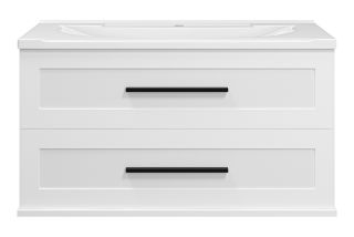 Подвесная тумба под раковину Misty Модерн 100см белый