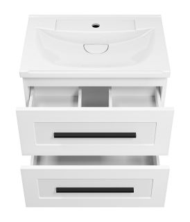 Подвесная тумба под раковину Misty Модерн 60см белый