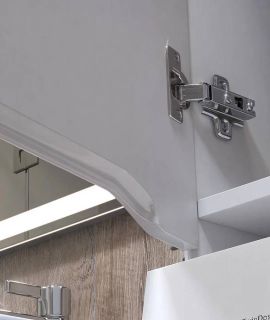 Шкаф над стиральной машиной Vigo Grani 036 поставляется в разобранном виде белый