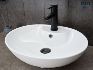 Раковина Gid N9005 51206 накладная белая 51x41x15