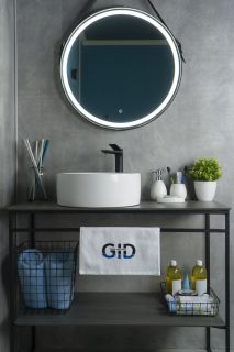 Раковина Gid N9011 51105 накладная белая 40x40x15