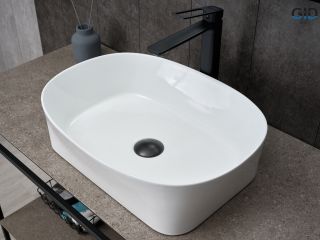 Раковина Gid N9028 51233 накладная белая 53x36x14