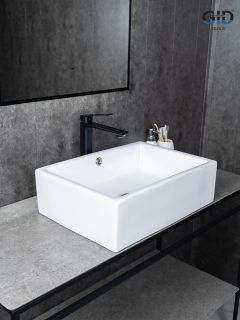 Раковина Gid N9129 51125 накладная белая 51x38x15