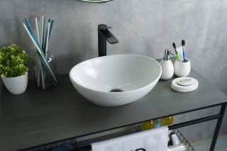 Раковина Gid N9138 51178 накладная белая 41x34x15