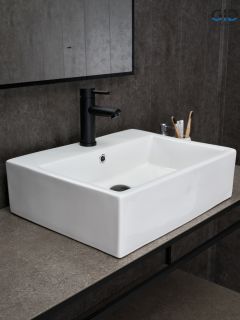 Раковина Gid N9153 51215 накладная белая 53x41x15