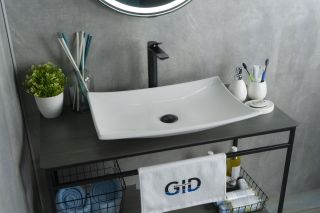 Раковина Gid N9177 51170 накладная белая 60x39x11.5