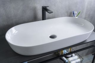 Раковина Gid N9348 51200 накладная белая 81x41x14