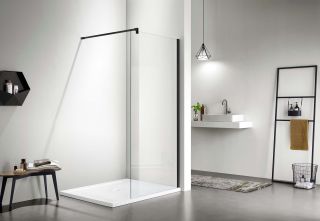 Душевая перегородка Aquatek Walk in с держателем AQ WIW 10020GM 100 см оружейная сталь