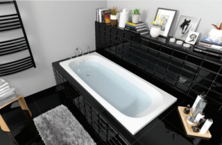 Акриловая ванна Berges Nelu с каркасом 180x80см белый 050024