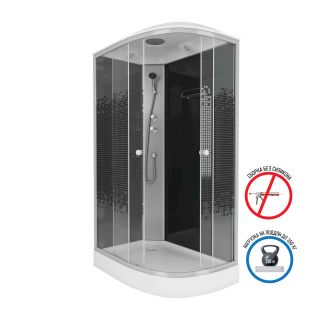 Душевая кабина Niagara NG-4512-14L BLACK 120х80х215