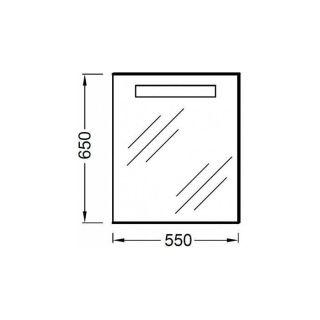 Зеркало с подсветкой 55 см Jacob Delafon FORMILIA EB1158-NF