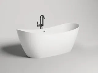 Ванна из искусственного камня Salini Noemi S-Stone 101722MRH 170x75см RAL снаружи