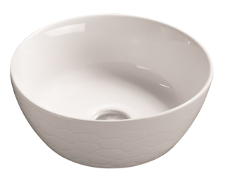 Раковина накладная SantiLine SL-1038 36см белый