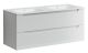 Подвесная тумба под двойную раковину Sancos Norma 2.0 NR2.0120-2W 120см белый глянец