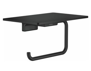 Держатель для туалетной бумаги с полочкой Rose RG1805H чёрный